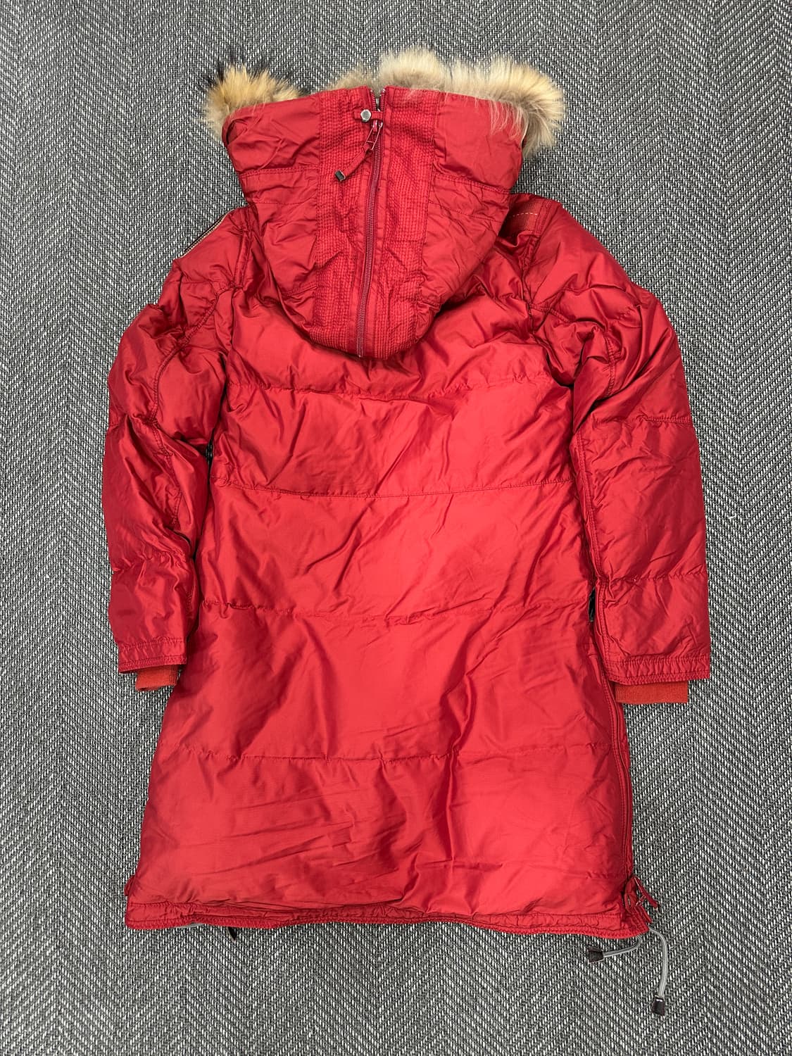 파라점퍼스 퍼 롱 파카 레드 상품이미지9