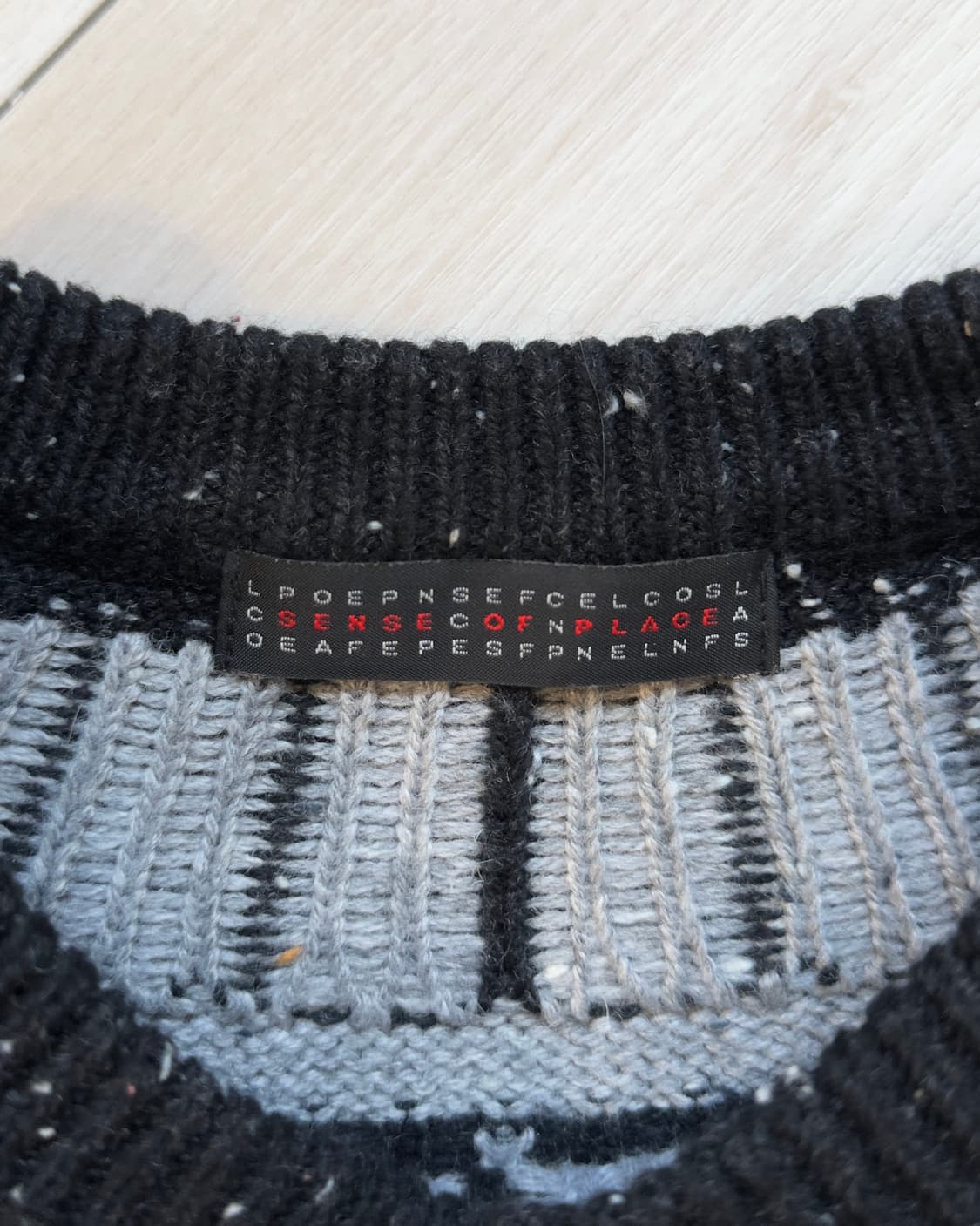 [SENSE OF PLACE] nordic yoke sweater 상품이미지5