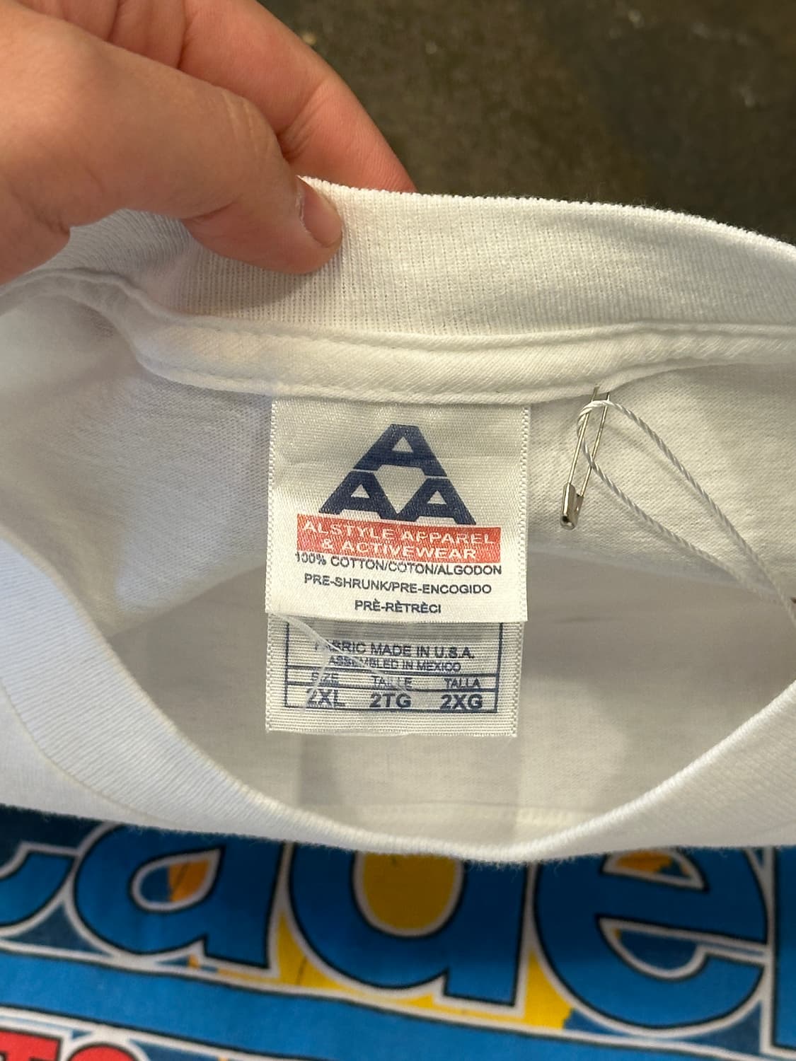 90s AAA made in USA 아카데미 스포츠 반팔티 XXL 상품이미지4