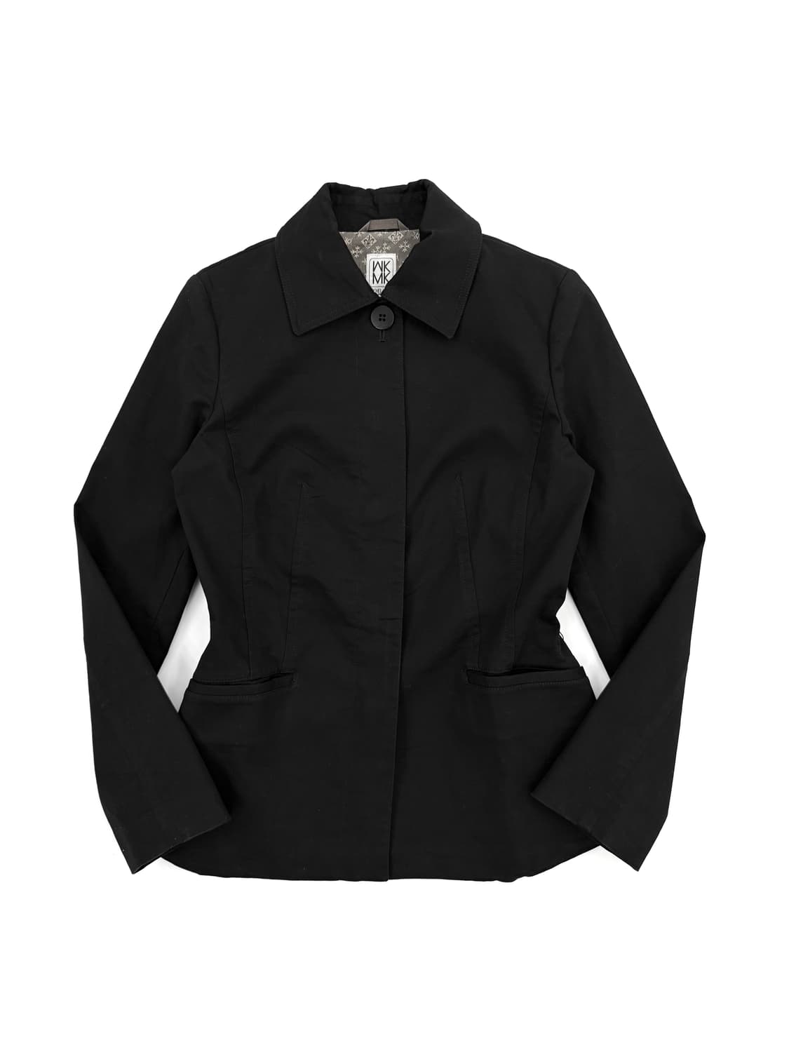 빈티지 MICHEL KLEIN 슬림핏 블랙 라인 자켓 상품이미지1