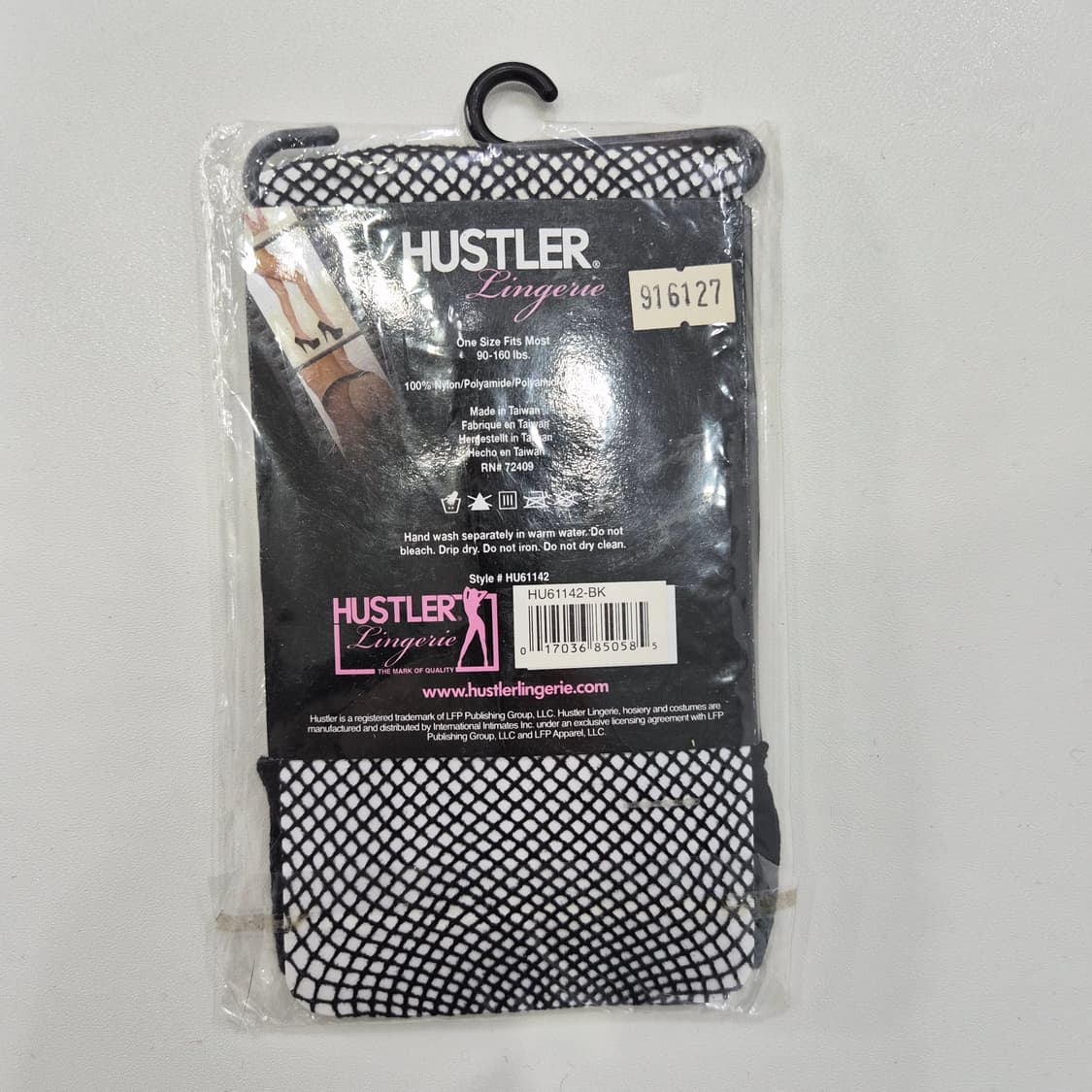 HUSTLER 블랙 망사 하이삭스 허벅지 스타킹 상품이미지2