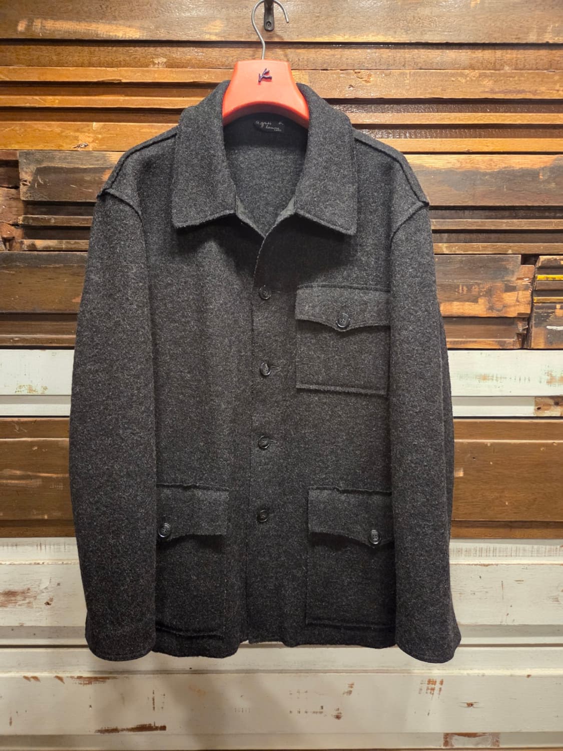 아그네스베 헤비멜톤울 자켓 상품이미지1