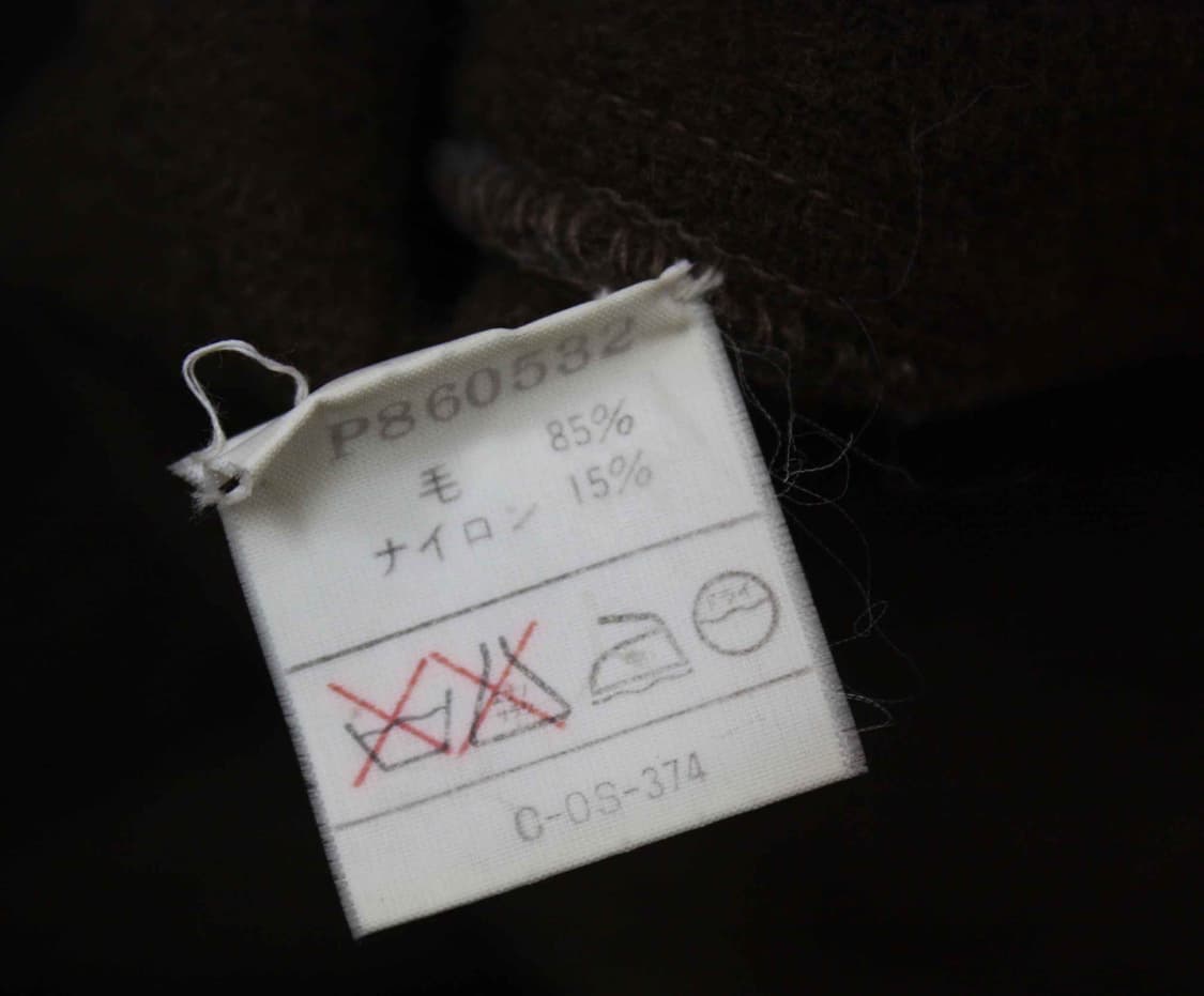 W-3384/폴로 정품 남성용 체크 떡볶이 더플 코트 S 상품이미지4