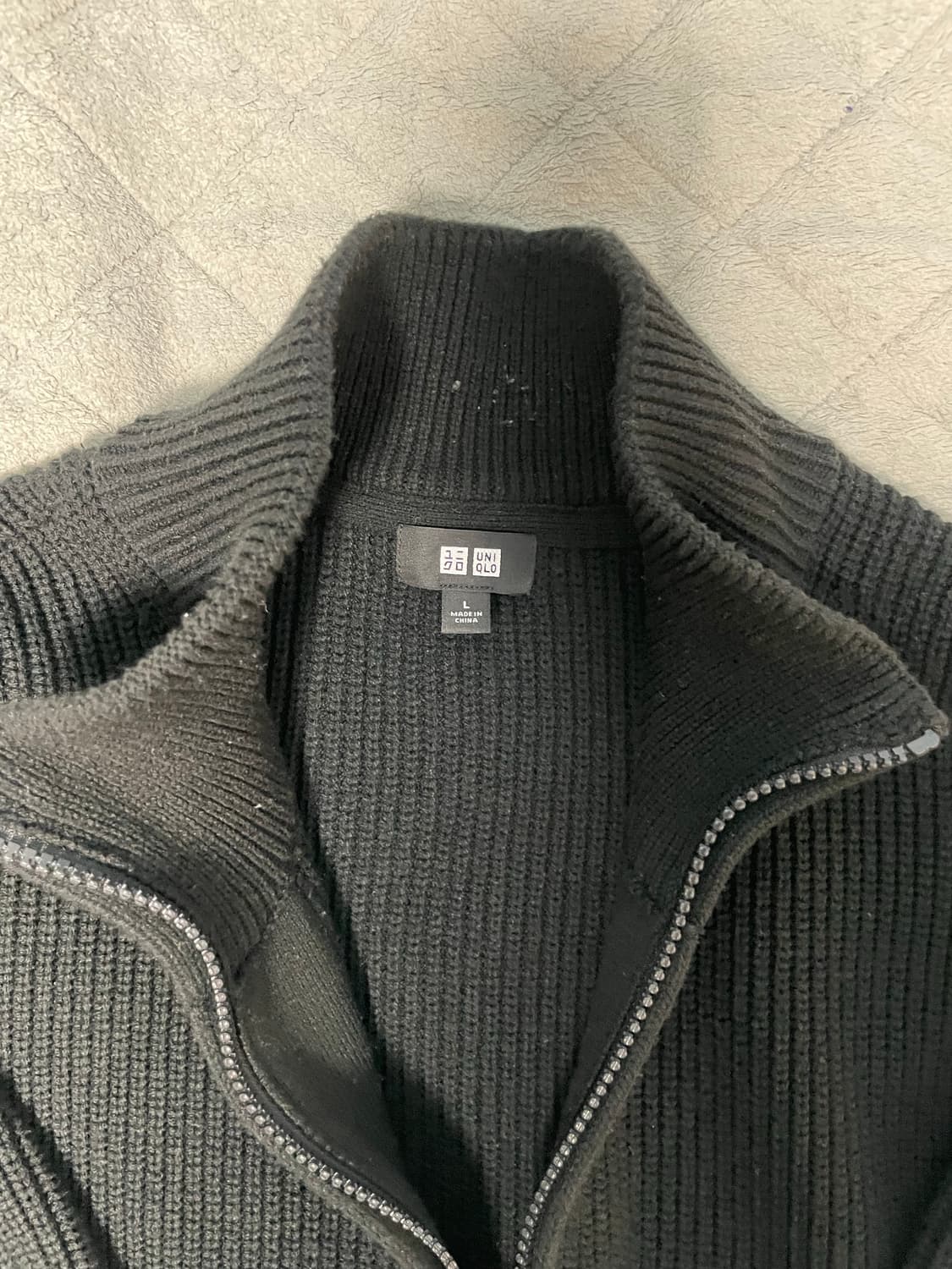 유니클로 니트 집업 L 상품이미지2
