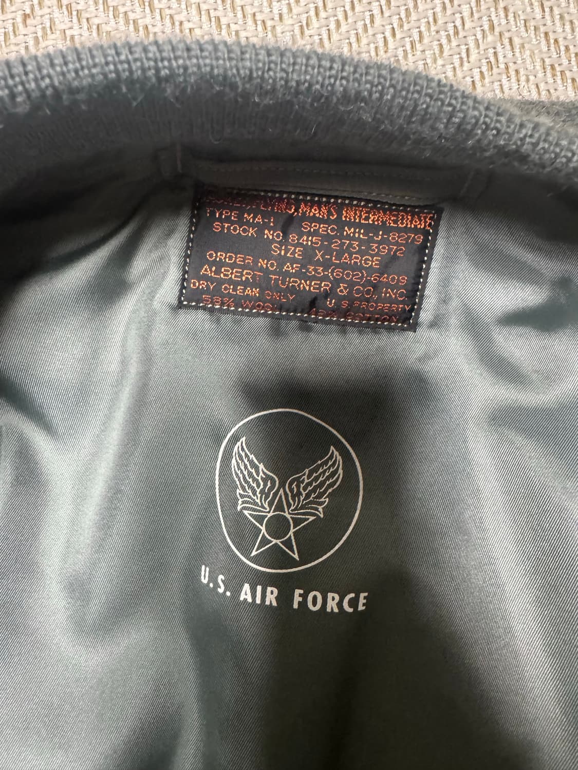 버즈릭슨 ma-1 알버트터너 팝니다! 상품이미지3