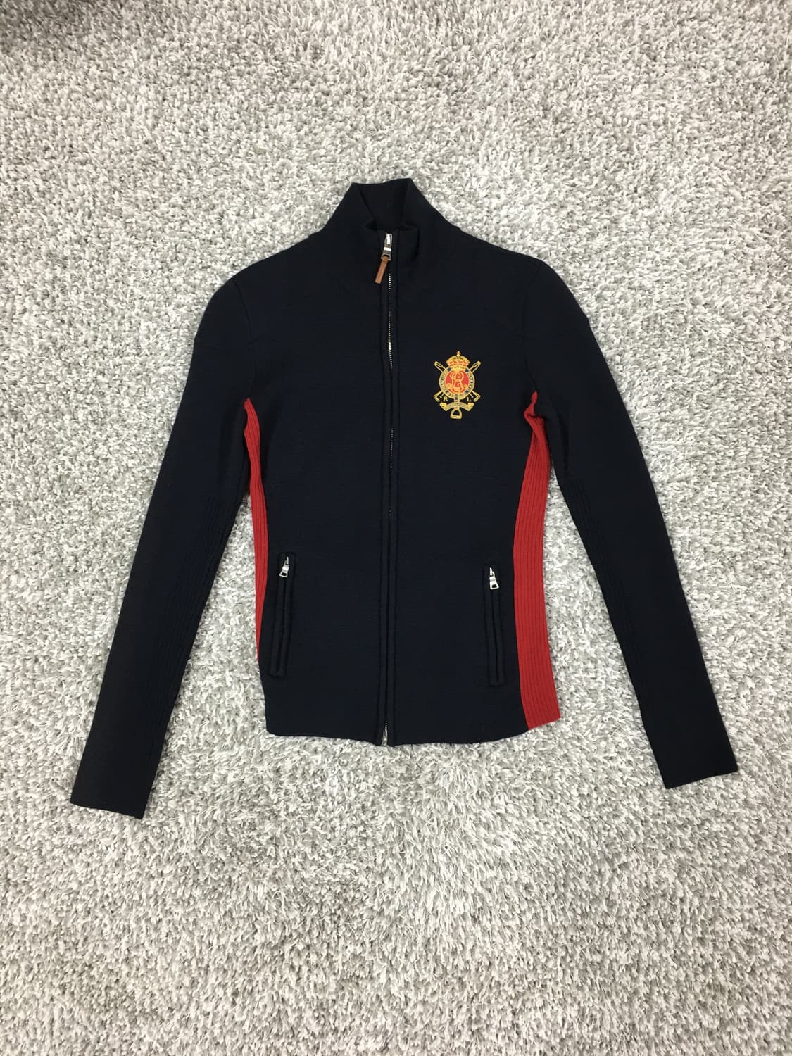 폴로 랄프로렌 네이비 니트 집업 상품이미지2