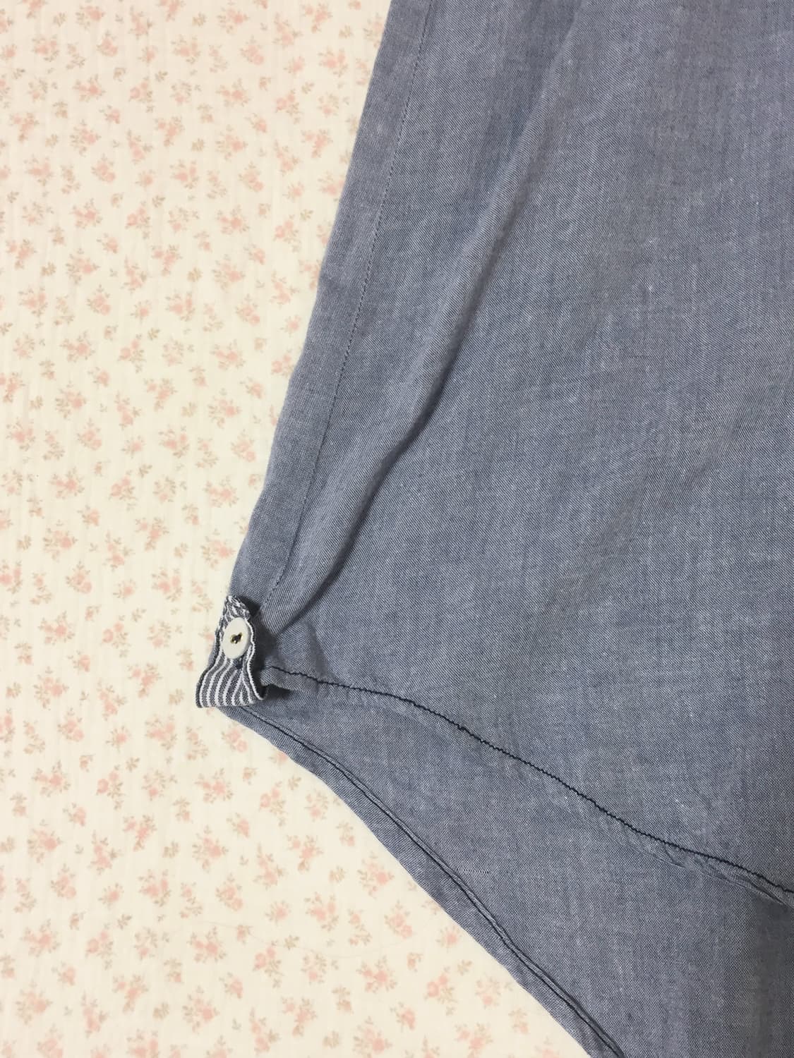 빈티지 모리걸 데님 롱블라우스 상품이미지3