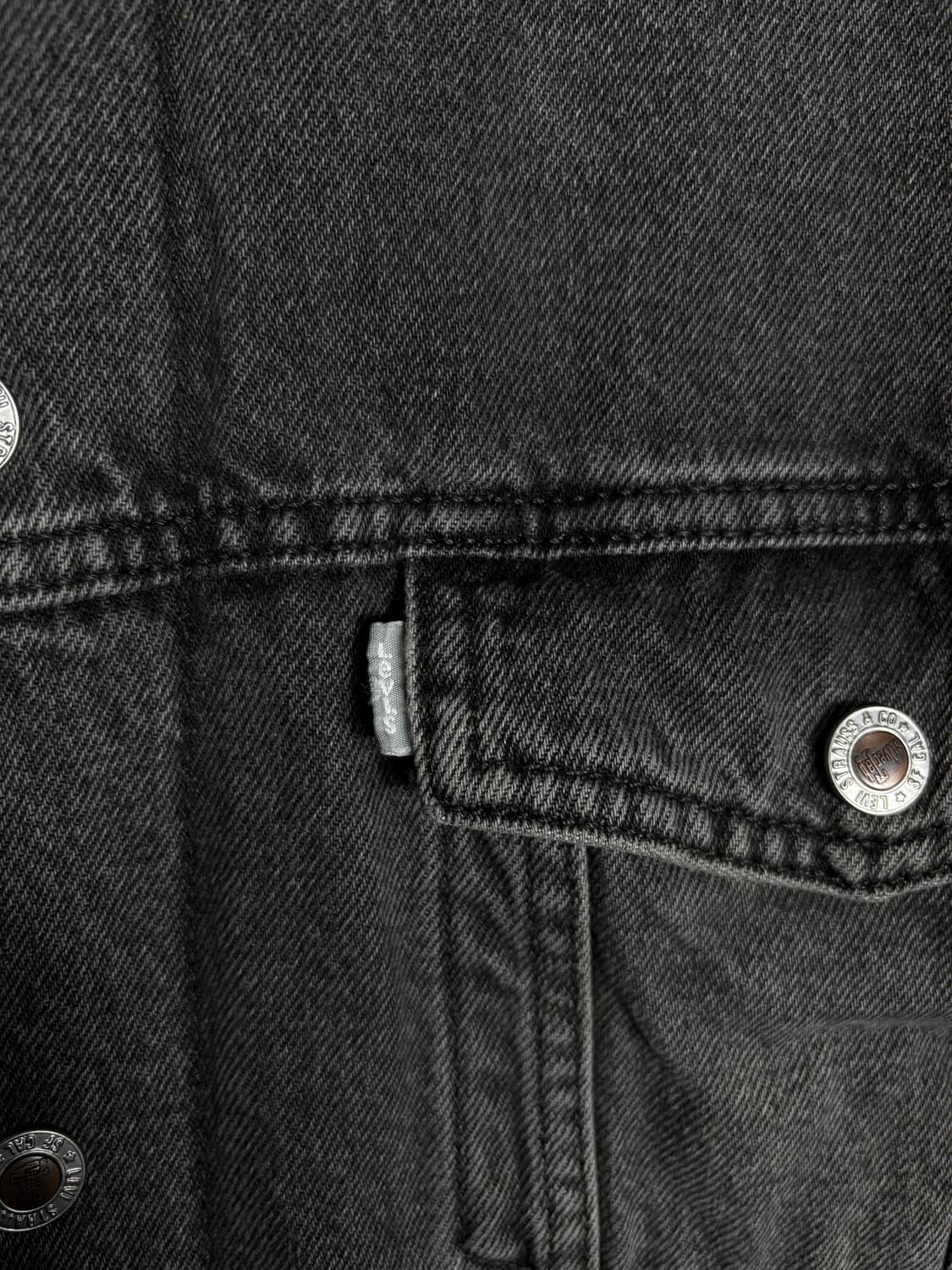 Levis 리바이스 실버택 시어링 카라 그레이 데님 자켓 상품이미지4
