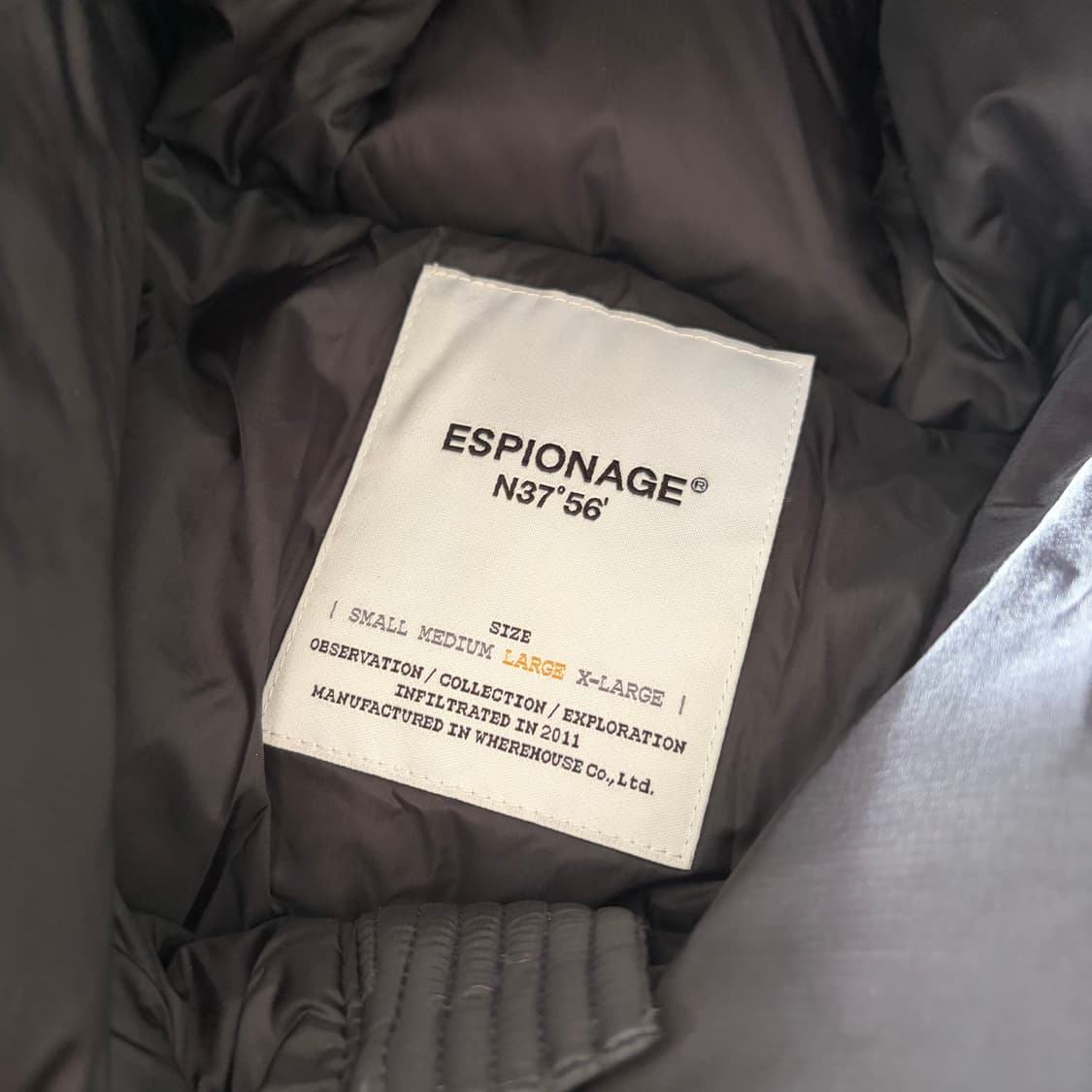 에스피오나지 푸퍼 다운구스 패딩 L 상품이미지5