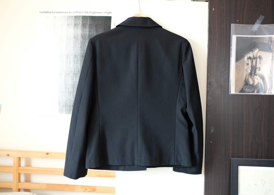 꼼데가르송 트리콧 라운드카라 자켓 블랙 M 상품이미지3