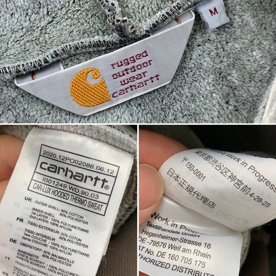 칼하트 우드랜드 카모 카럭스 써모 스웻 후드집업 상품이미지7