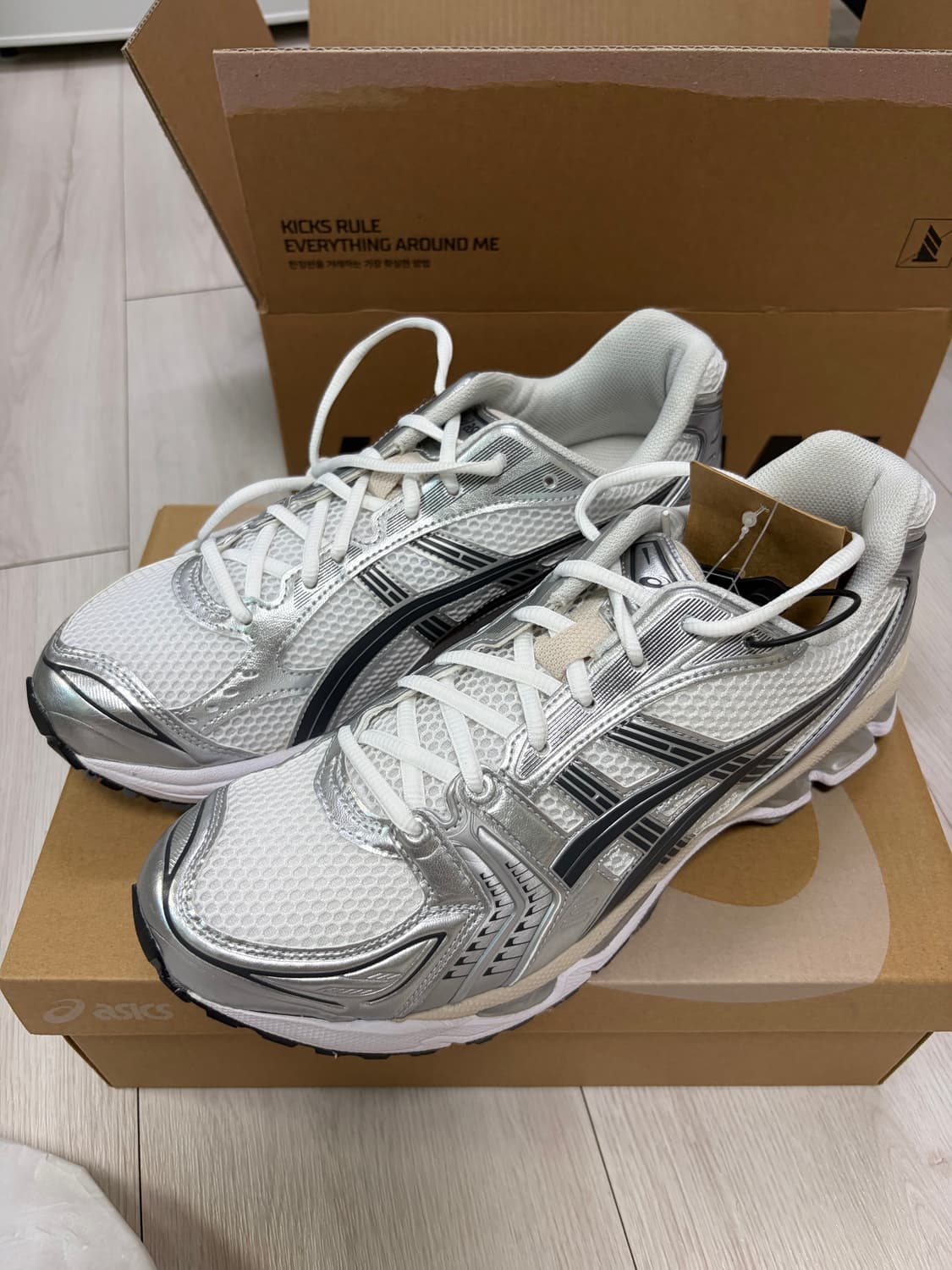 아식스 젤카야노 14 화이트 그래파이트 그레이 280 상품이미지1