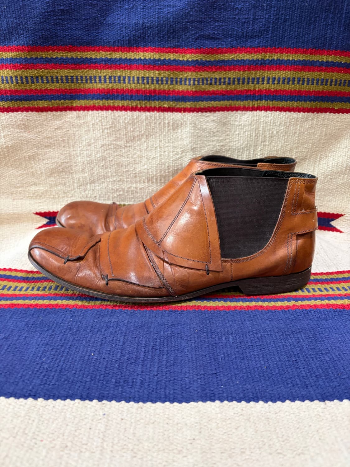 훕데두 레이어드 드레이프 사이드 고어 부츠 상품이미지2