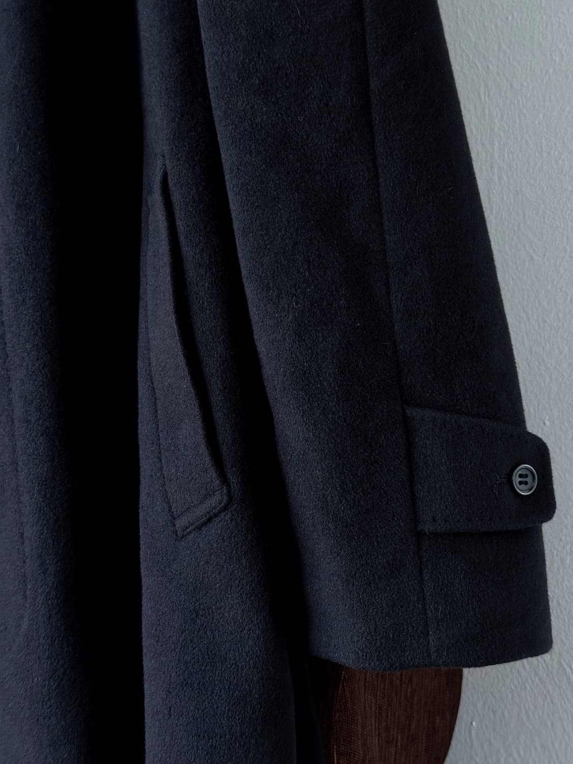 'Angora 100%' Balmacaan coat 상품이미지2