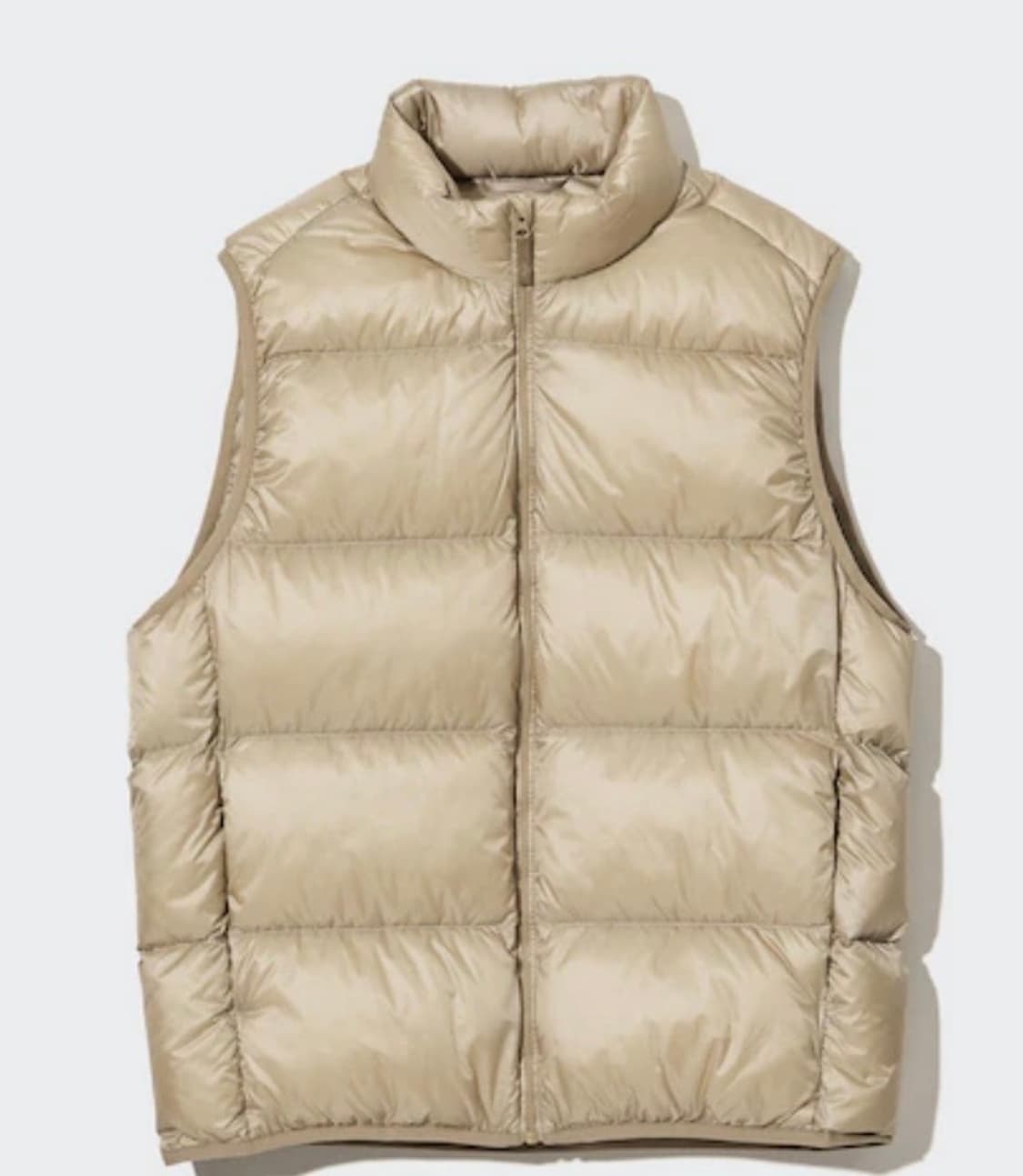유니클로 울트라 라이트 다운 베스트 패딩조끼 베이지 L 상품이미지1