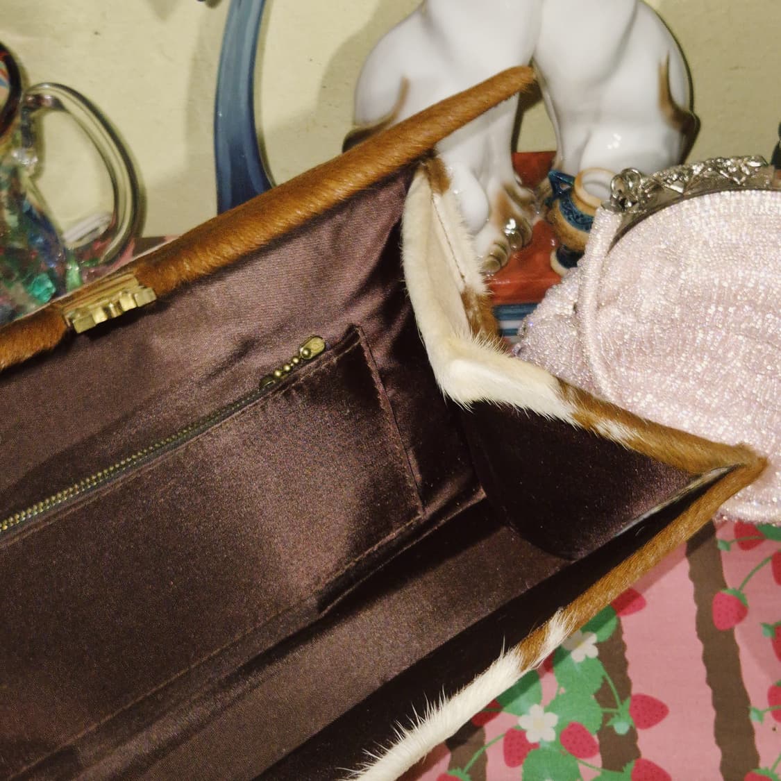 70s 핸드메이드 리얼 송치 클러치백 상품이미지10