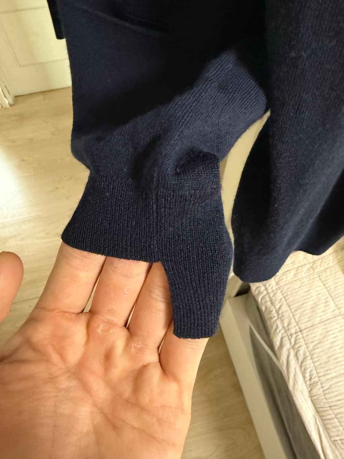 유니클로 질샌더 가디건 네이비 xl 상품이미지3