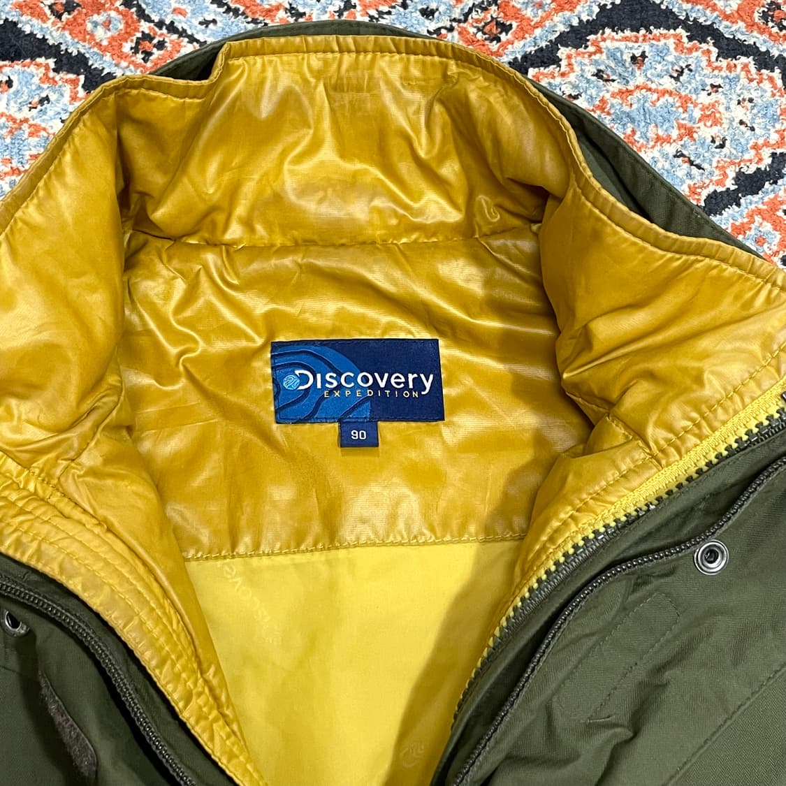 디스커버리 카키 내피포함 바람막이 야상 점퍼 여성S 상품이미지6