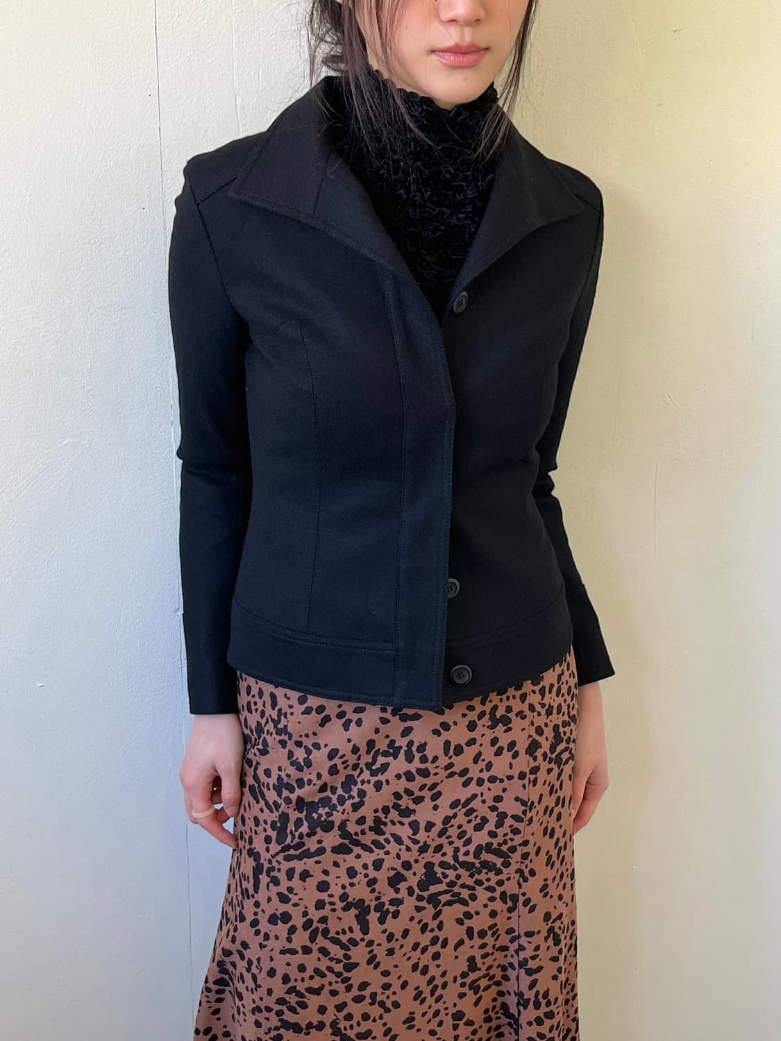 COUP DE CHANCE 블랙 울 자켓 상품이미지4