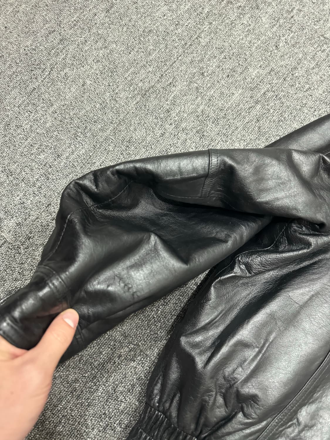 빈티지 쉽스킨 레더 점퍼 봄버 자켓 a-2 상품이미지7