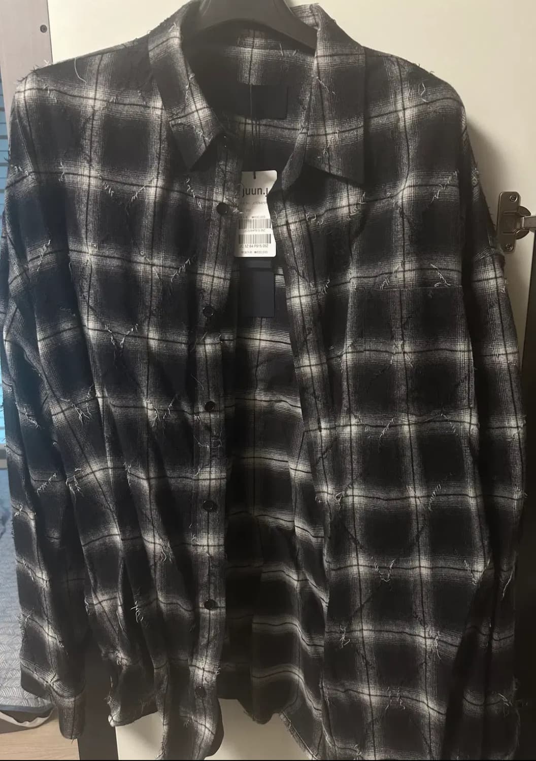 준지 25ss 아가일셔츠 블랙 52 상품이미지1