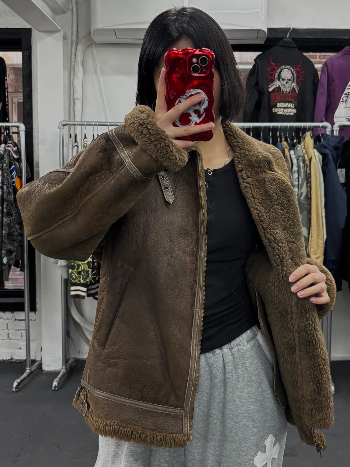 Knight Tailors 리얼레더 B3 무스탕  상품이미지2