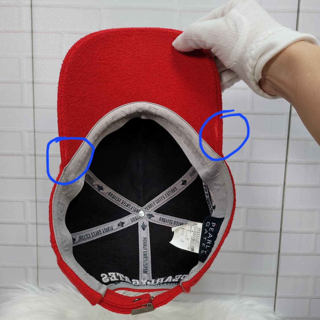 파리게이츠 골프 모자 볼캡 캡 겨울모자 남여공용 프리 58사이즈 상품이미지6