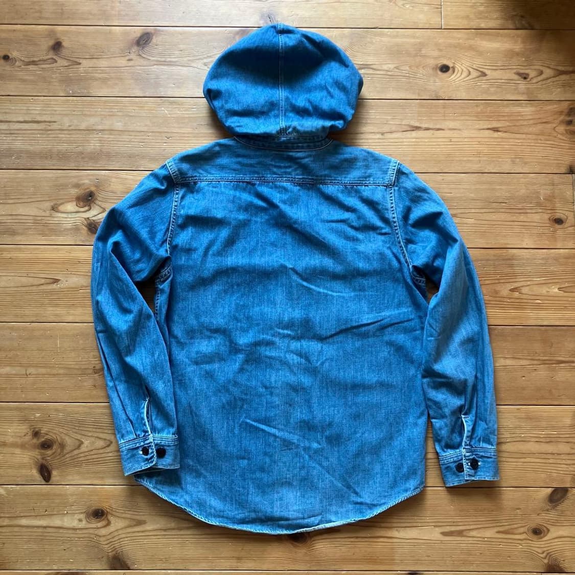 [3]오어슬로우 데님 후드 셔츠 상품이미지2