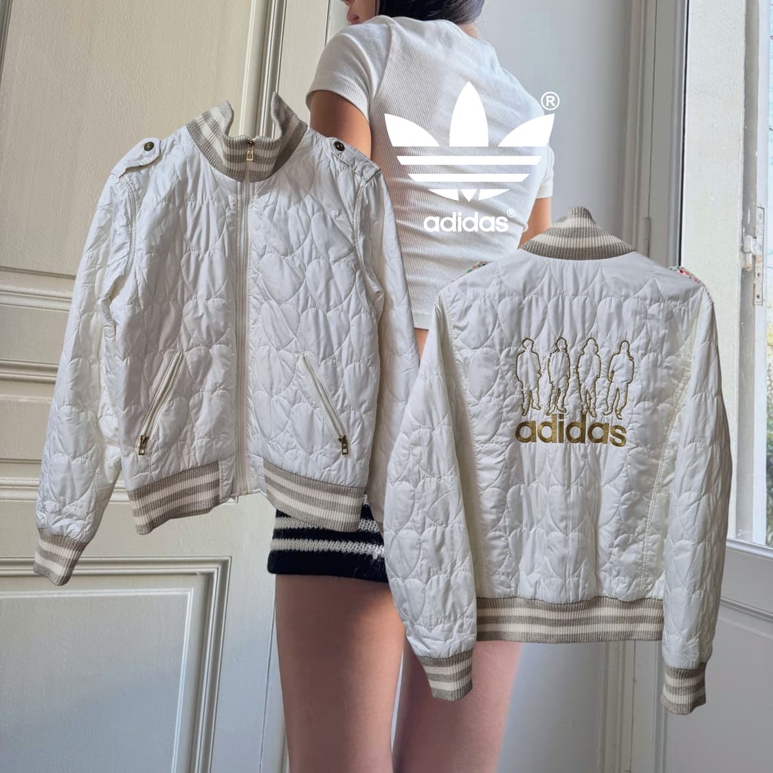 ADIDAS y2k off White ♡ padding 상품이미지1