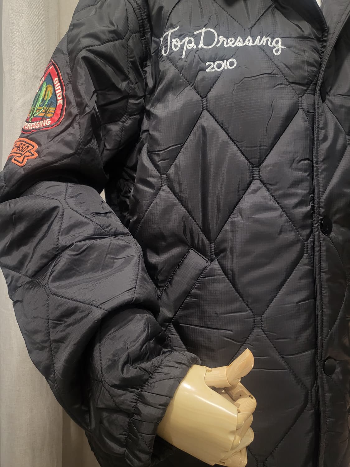 택포♦️새상품 경량 패딩 깔깔이 퀼팅 자켓 아우터 블랙 점퍼 와펜 남여공 상품이미지3