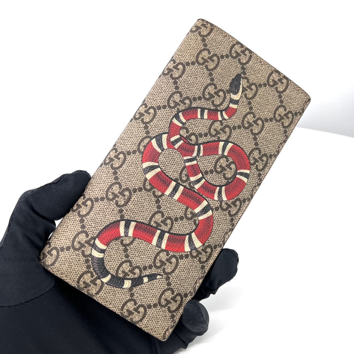 구찌 GG 수프림 스네이크 장지갑 (459456) 상품이미지5