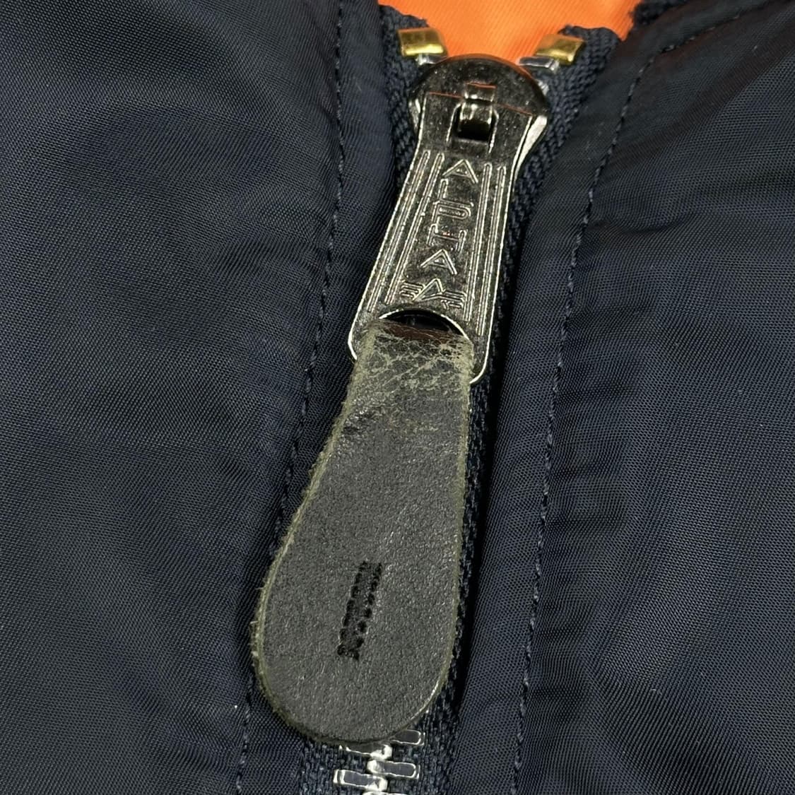 알파인더스트리 레트로 ma1 네이비 블루종 자켓 (S) 상품이미지5