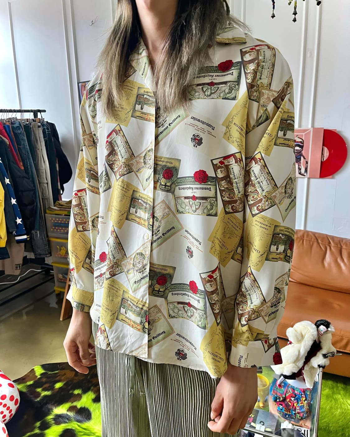 1980-90s JPN Vintage Retro Print Shirt 상품이미지2