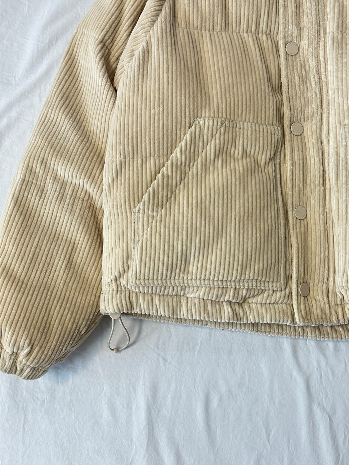 와릿이즌 여성 코듀로이 다운 푸퍼 상품이미지3