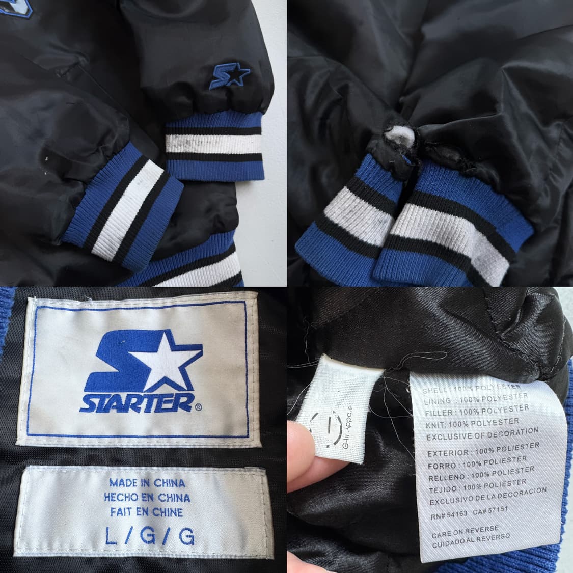 스타터 90s 시카고불스 사틴 바시티 점퍼 자켓 상품이미지9