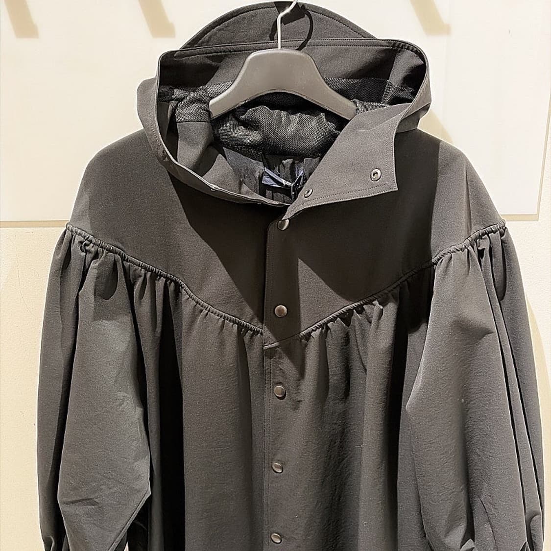 (정품/새상품) Y's 요지 야마모토 여성 블랙 벌룬 슬리브 버튼 코트  상품이미지2