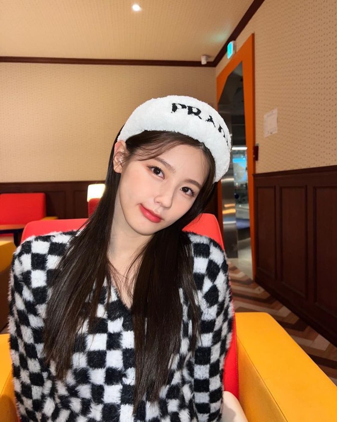 앤디아더 블랙 체커 가디건 상품이미지3