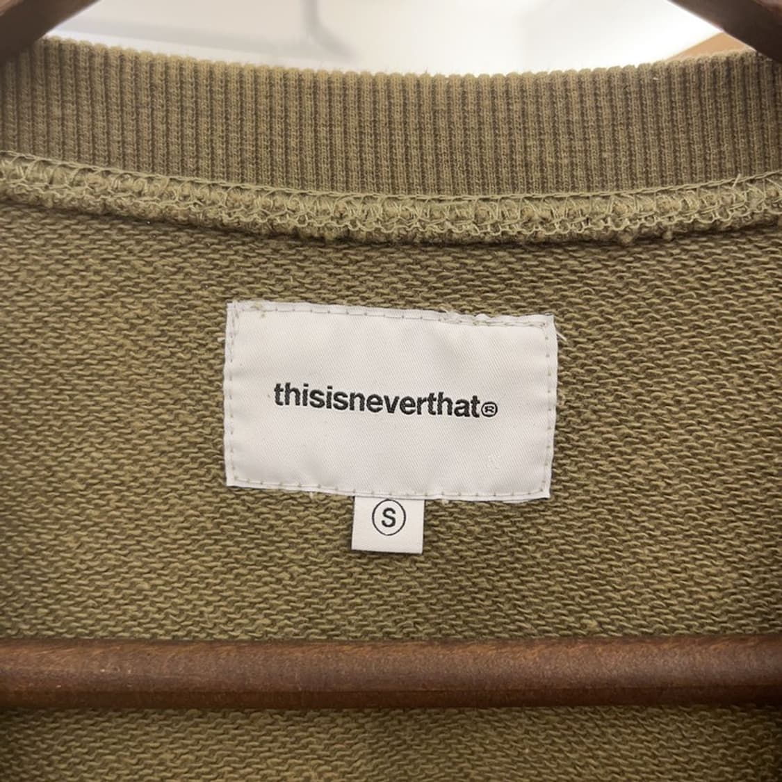 디스이즈네버댓 빈티지 레트로 올리브카키 맨투맨 S C09690 상품이미지5