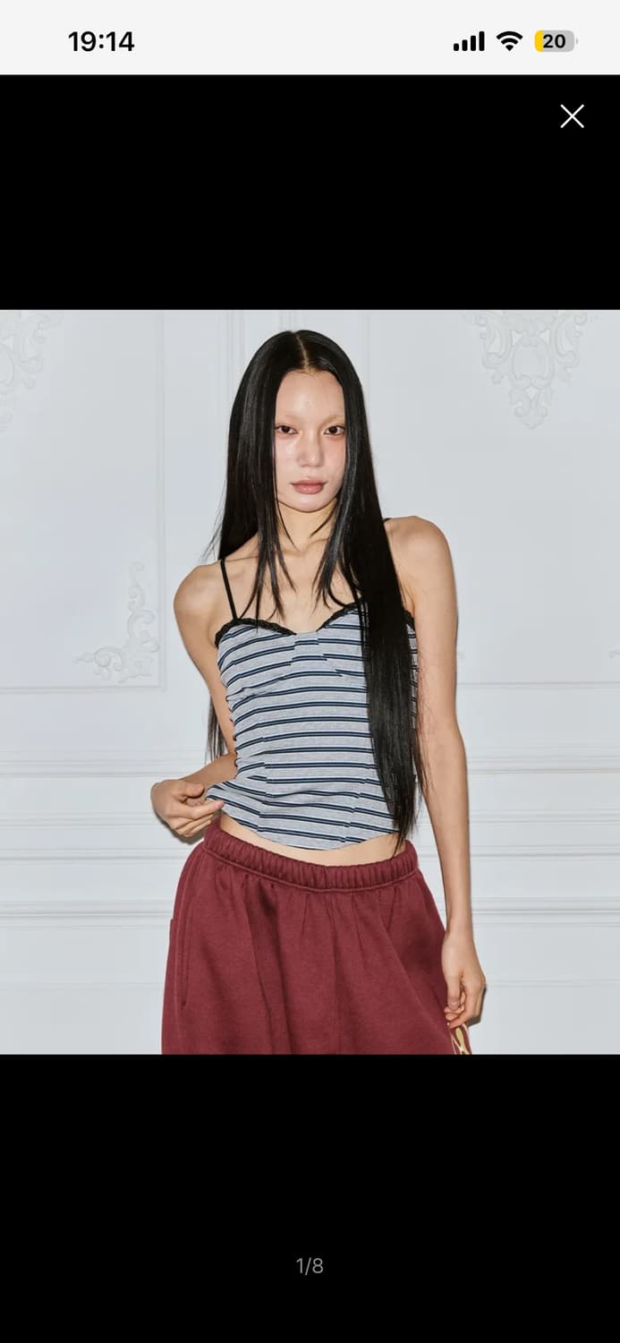 미스테리어스호텔 레이스 스트라이프 코르셋 LACE STRIPE 상품이미지1