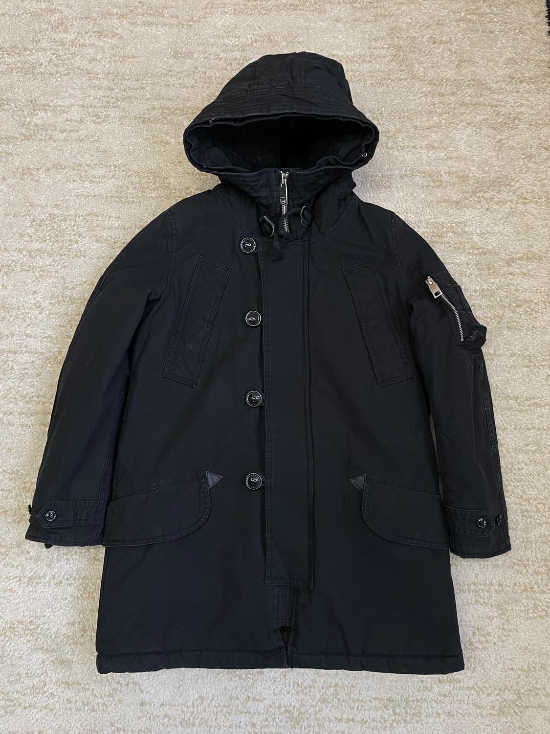 MOUSSY 마우지 모즈 퍼 안감 후드퍼 코트 자켓  상품이미지1