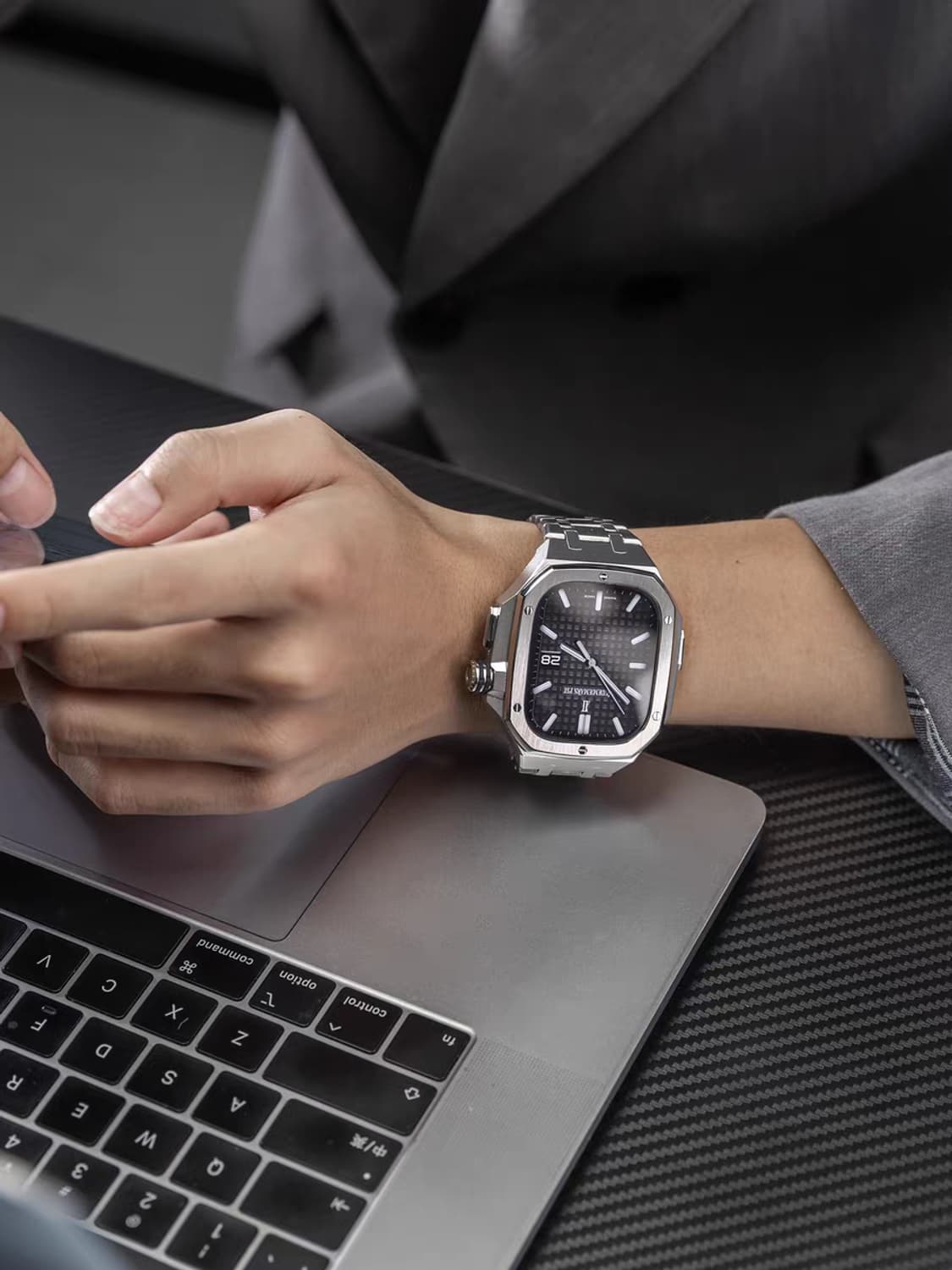 2026 커스텀 프리미엄 메탈 애플워치 울트라 49mm 스트랩 케이스 상품이미지6