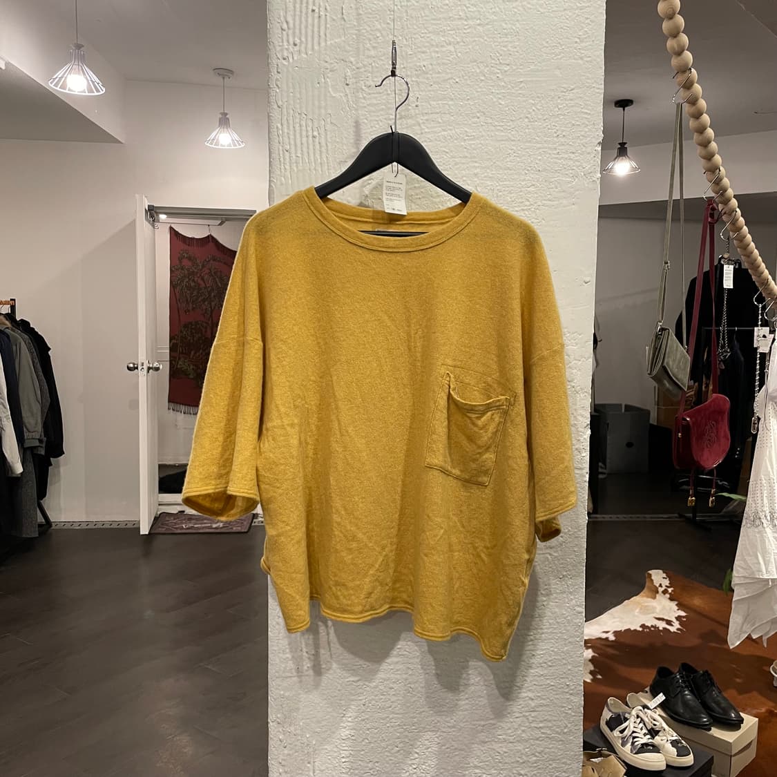 캐피탈 크롭 오버사이즈 티셔츠 상품이미지1