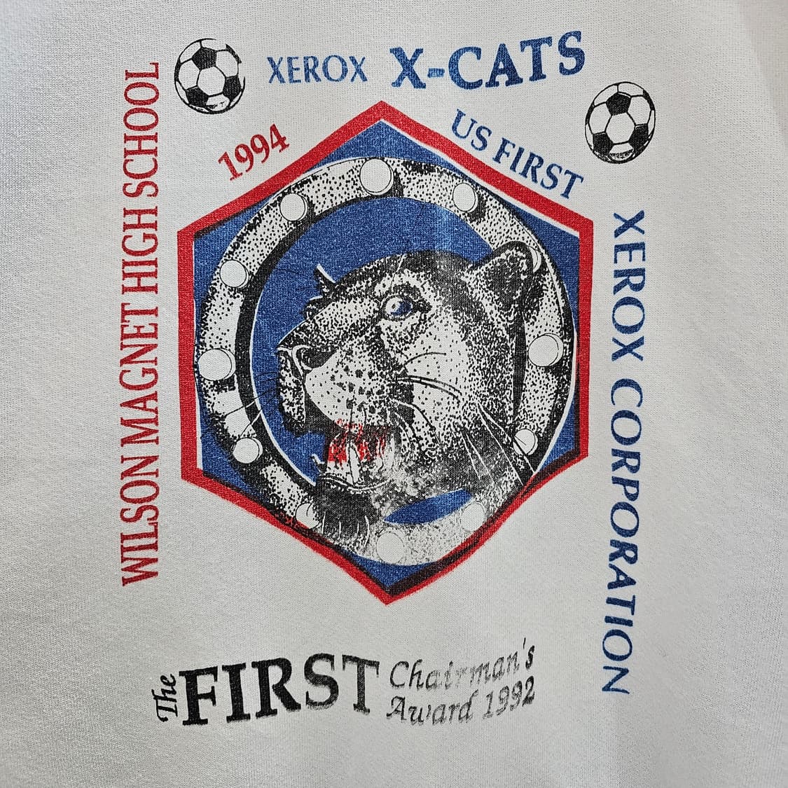 90's Lee USA산 'XEROX X-CATS' 맨투맨 기모 상품이미지6