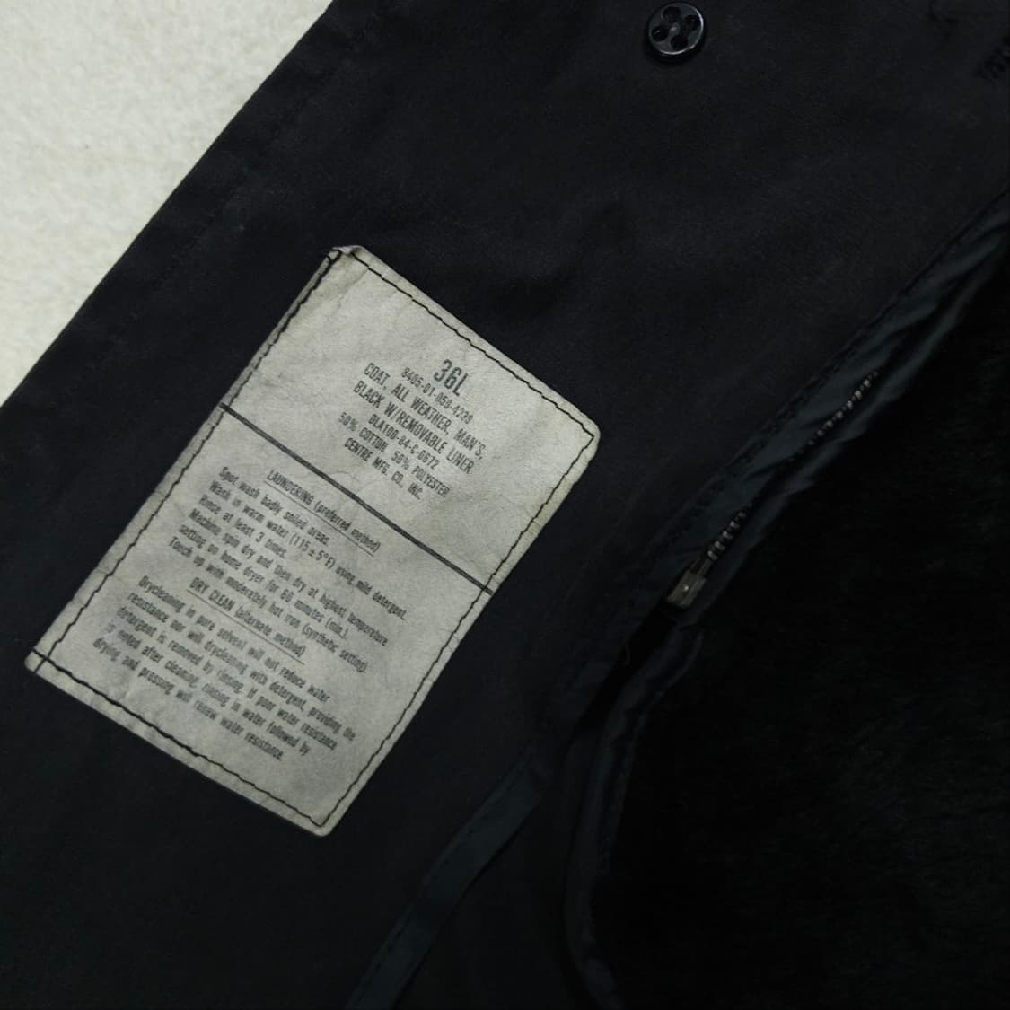 미군 트렌치 코트 36 L 상품이미지7