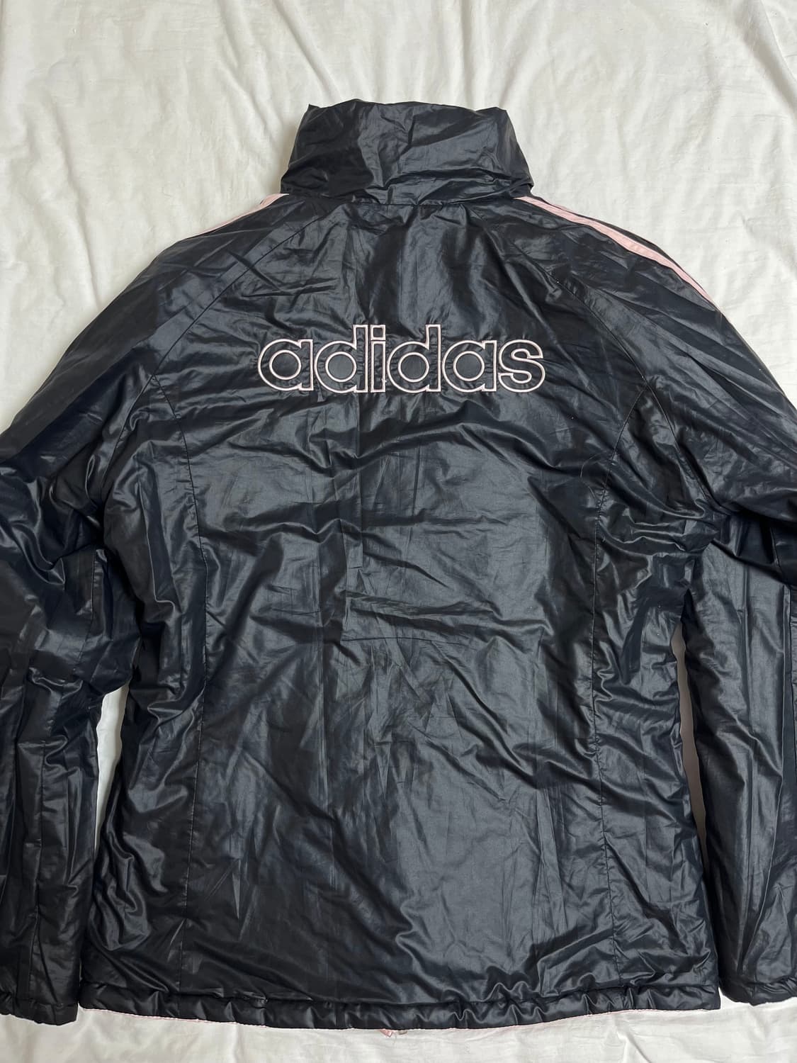 아디다스 빈티지 리버시블 블랙핑크 경량패딩 상품이미지5