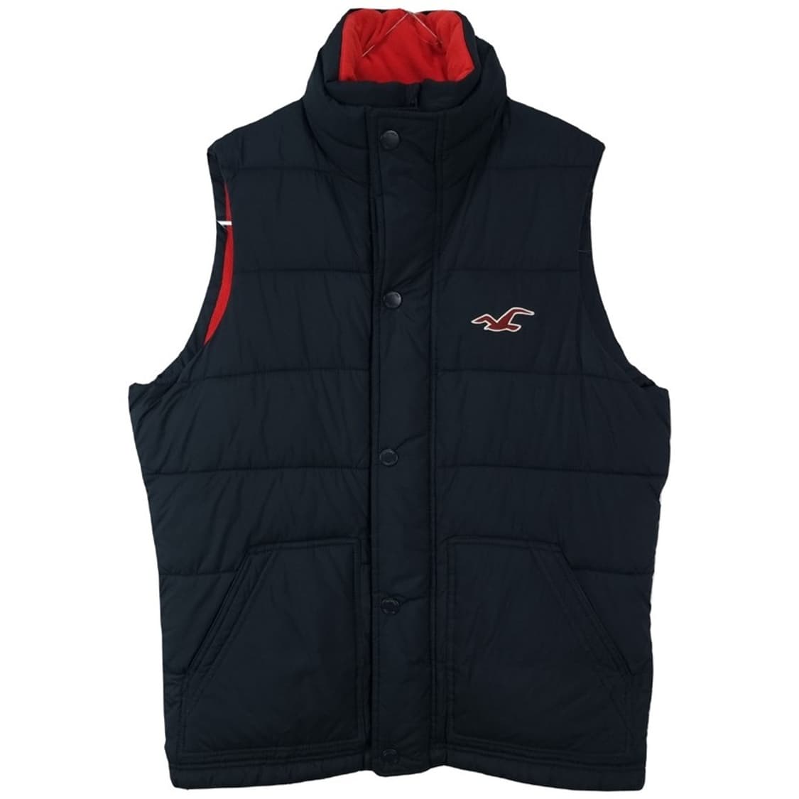 [홀리스터] 로고 패치 조끼 네이비 M18646 상품이미지2