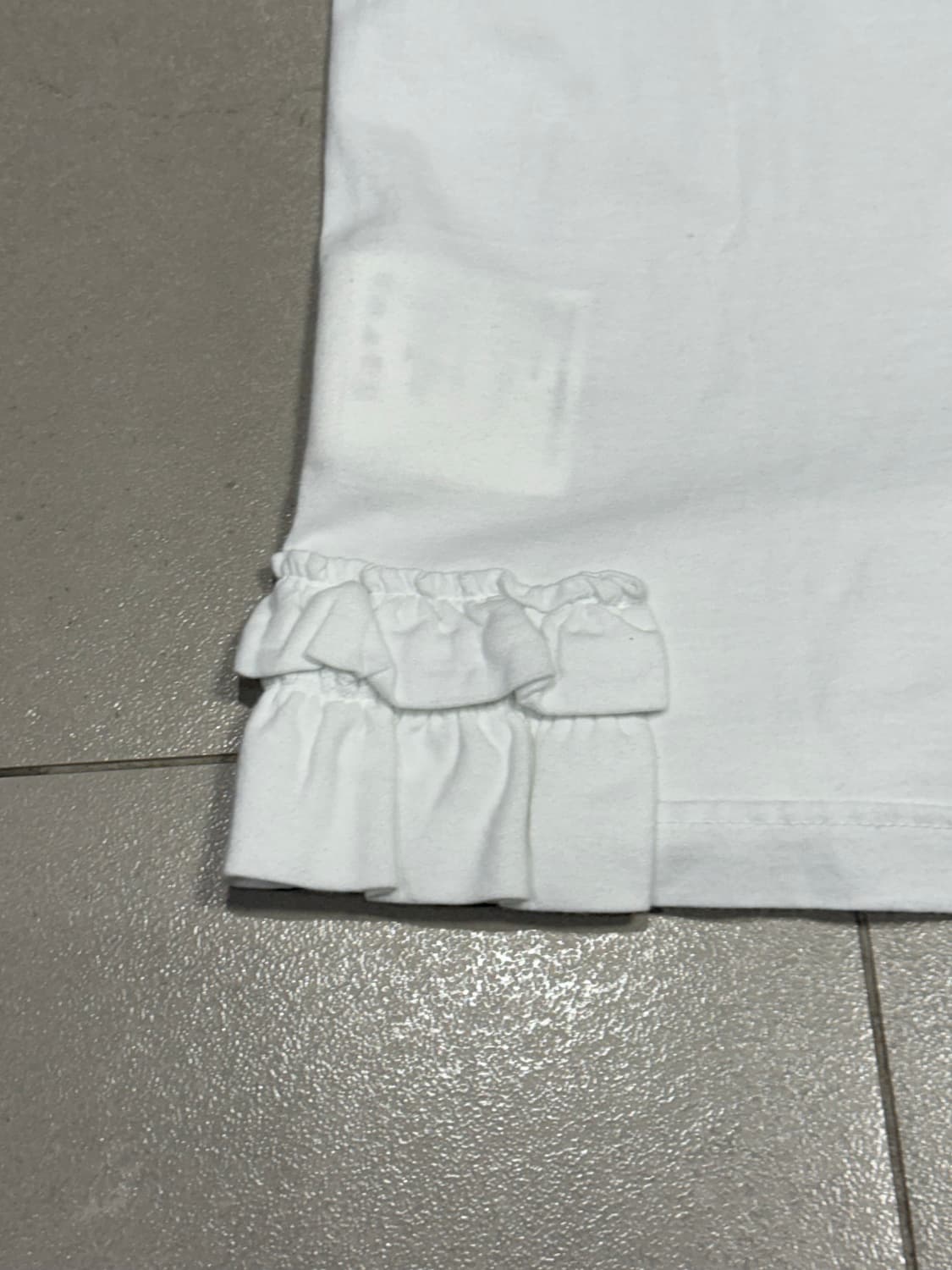 2016 꼼데가르송 이중 프릴 밑단 레이어드용 긴팔 티셔츠 상품이미지6