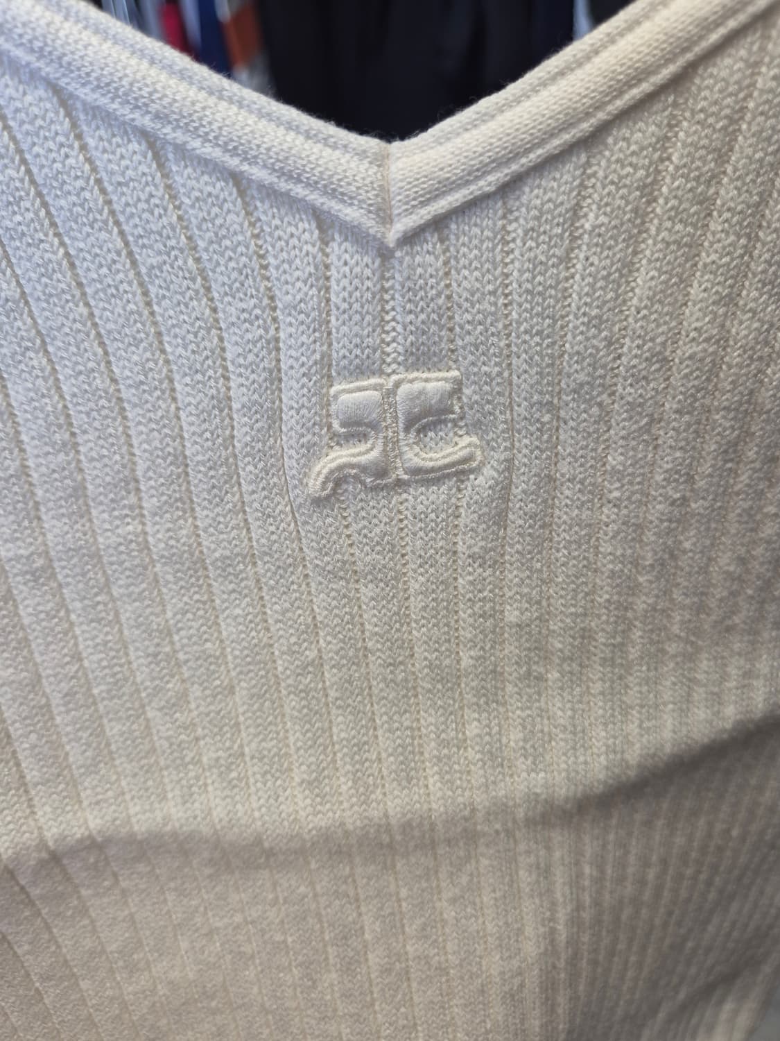 courreges 꾸레쥬 코튼 니티드 탱크탑 상품이미지2
