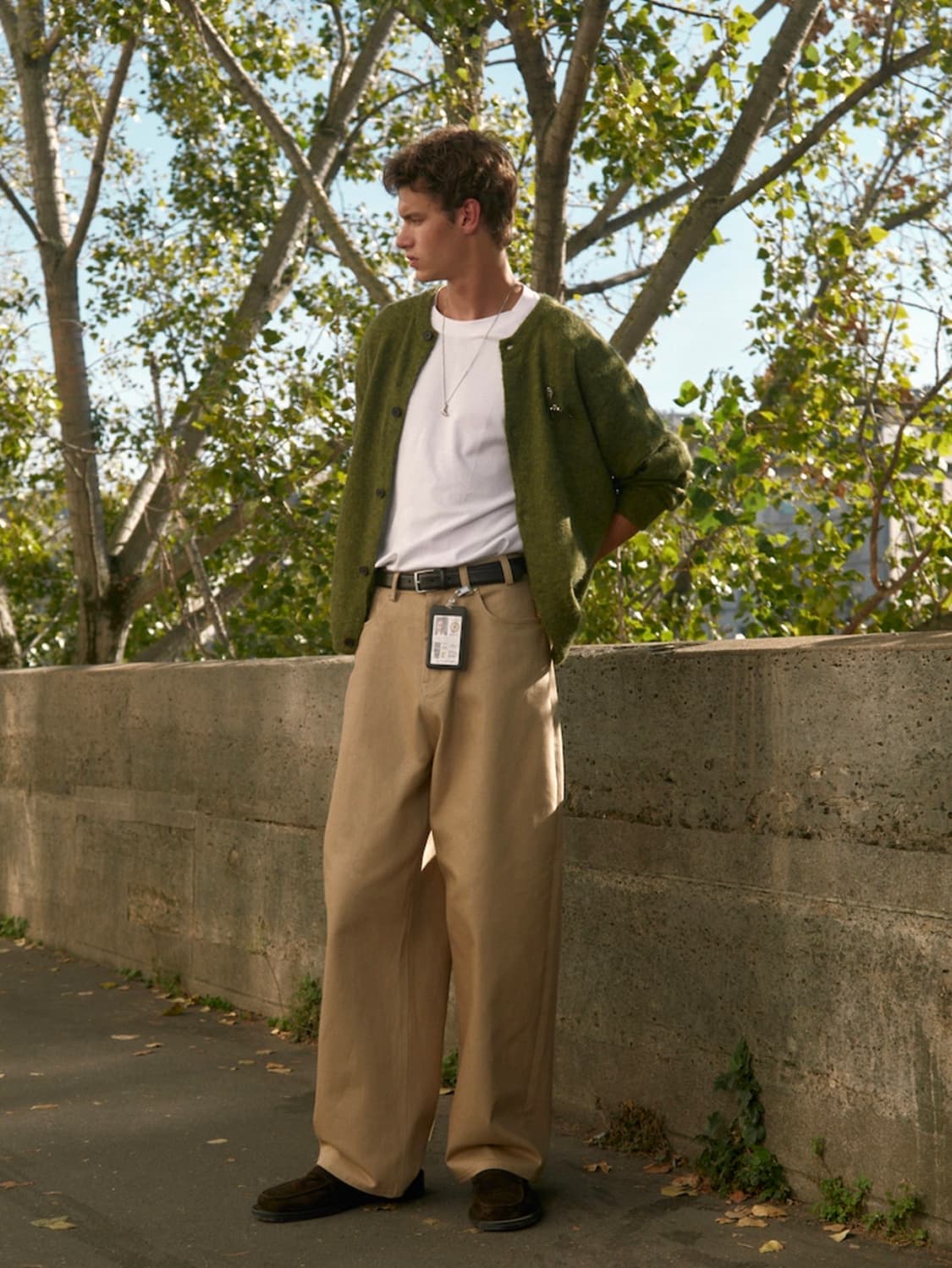 [S] STU OFFICE 와이드팬츠 베이지  상품이미지1