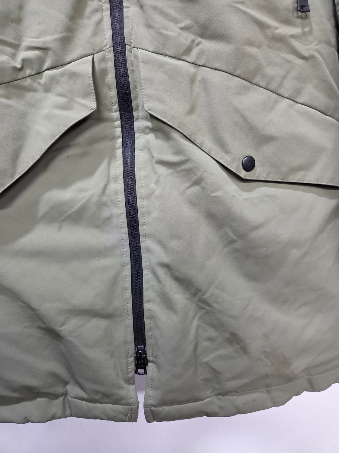 언더아머 카키색 후드 다운 롱패딩 남녀공용  상품이미지8